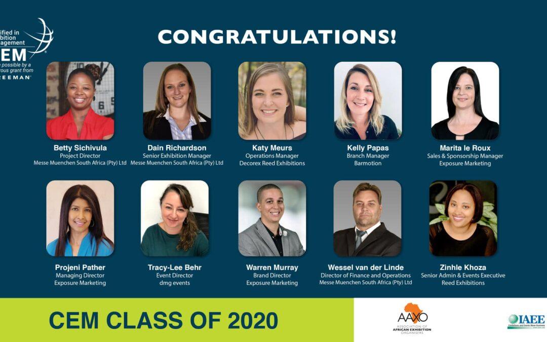 Africa’s first Certified in Exhibition Management (CEM) graduates